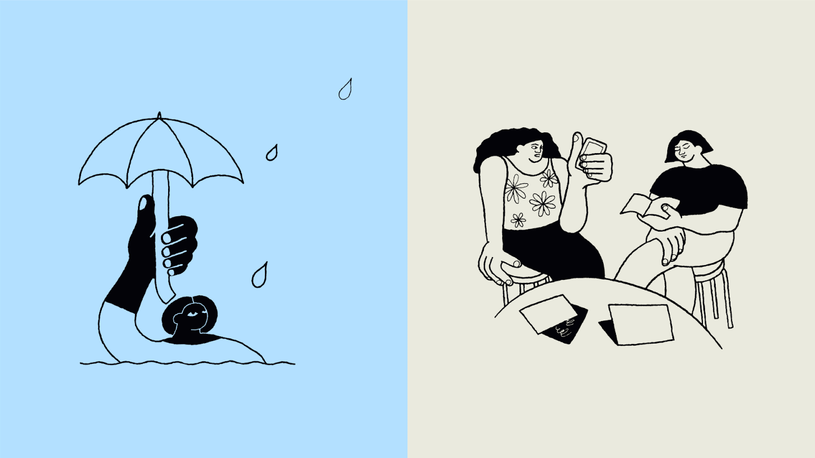 Animated transitions of the YWCA BC rebrand visual language and messaging spotlights