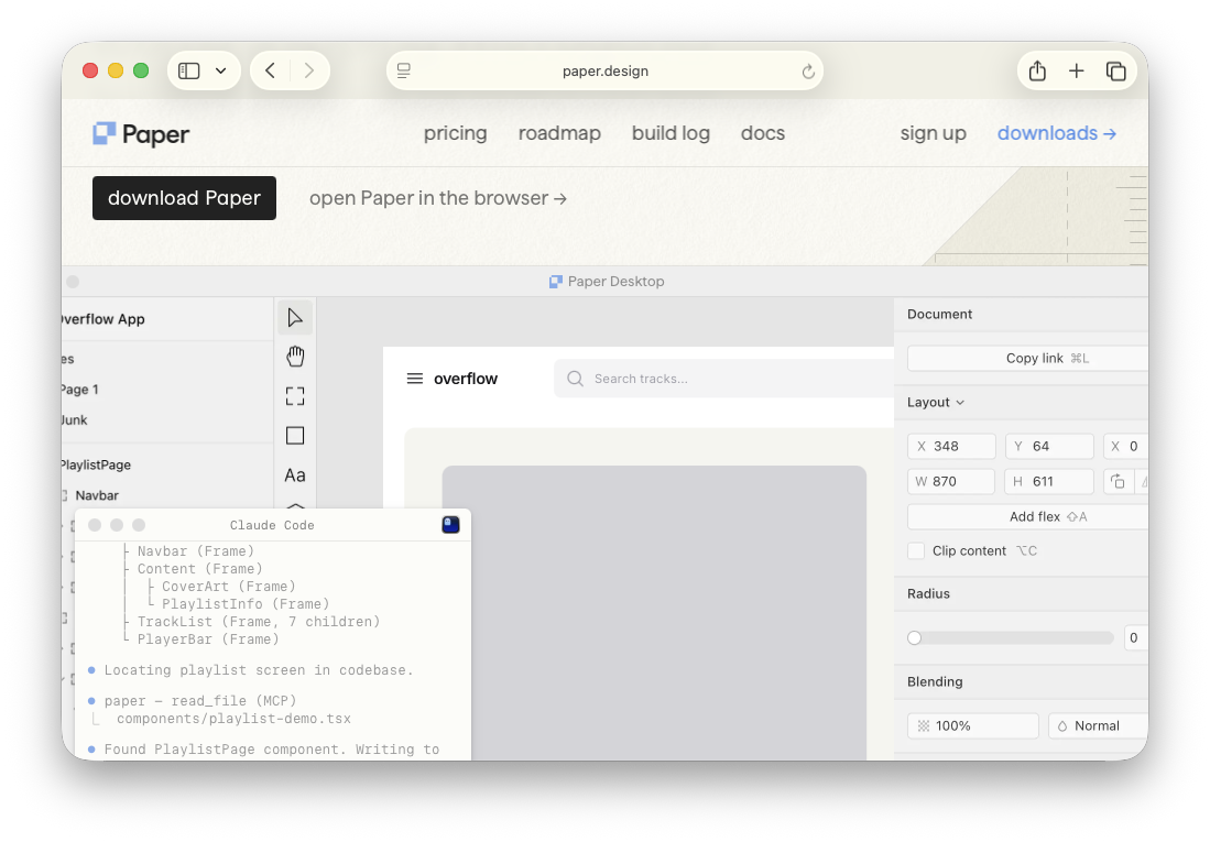 Paper.design website