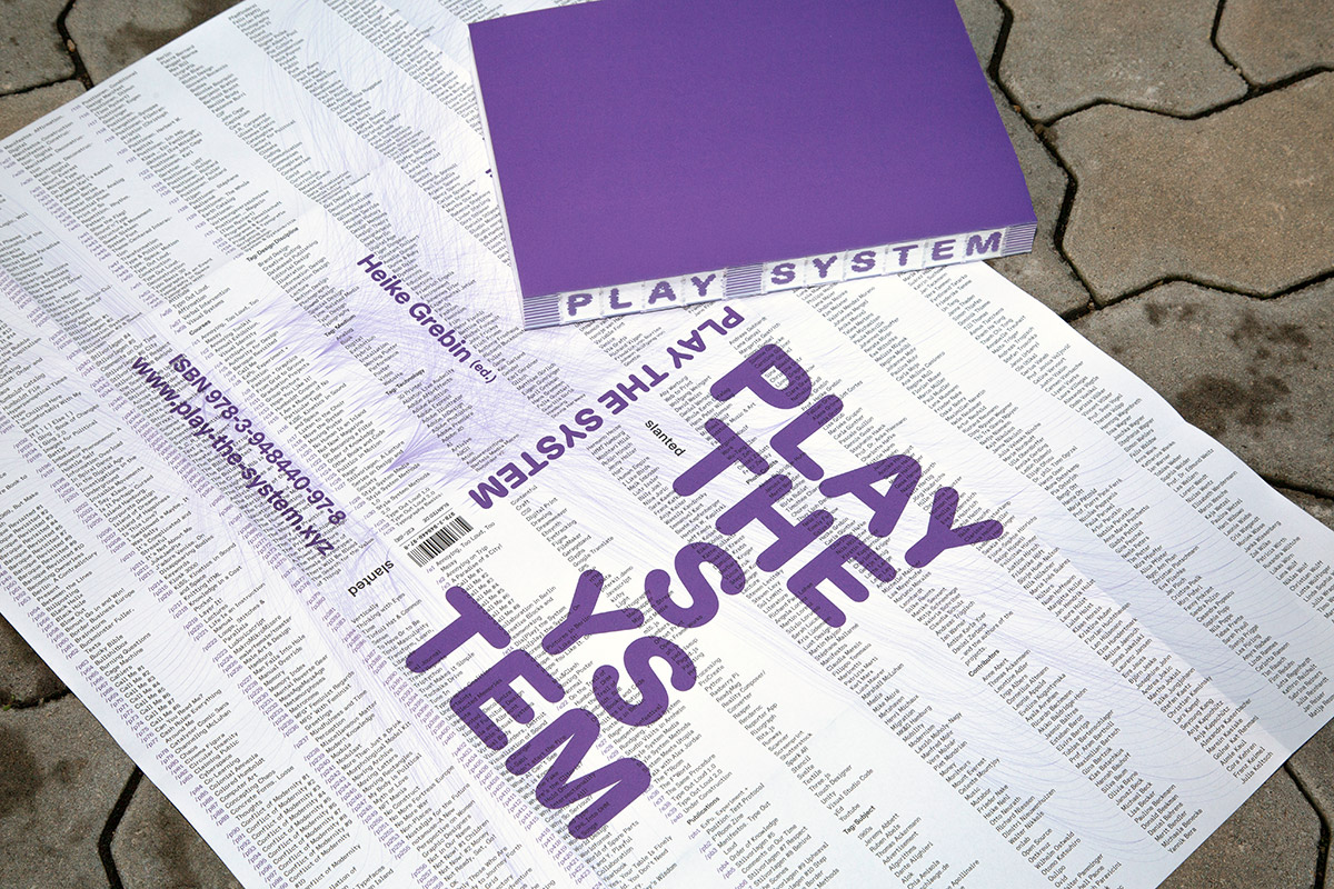 Play the System parametric design book spreads by Heike Grebin