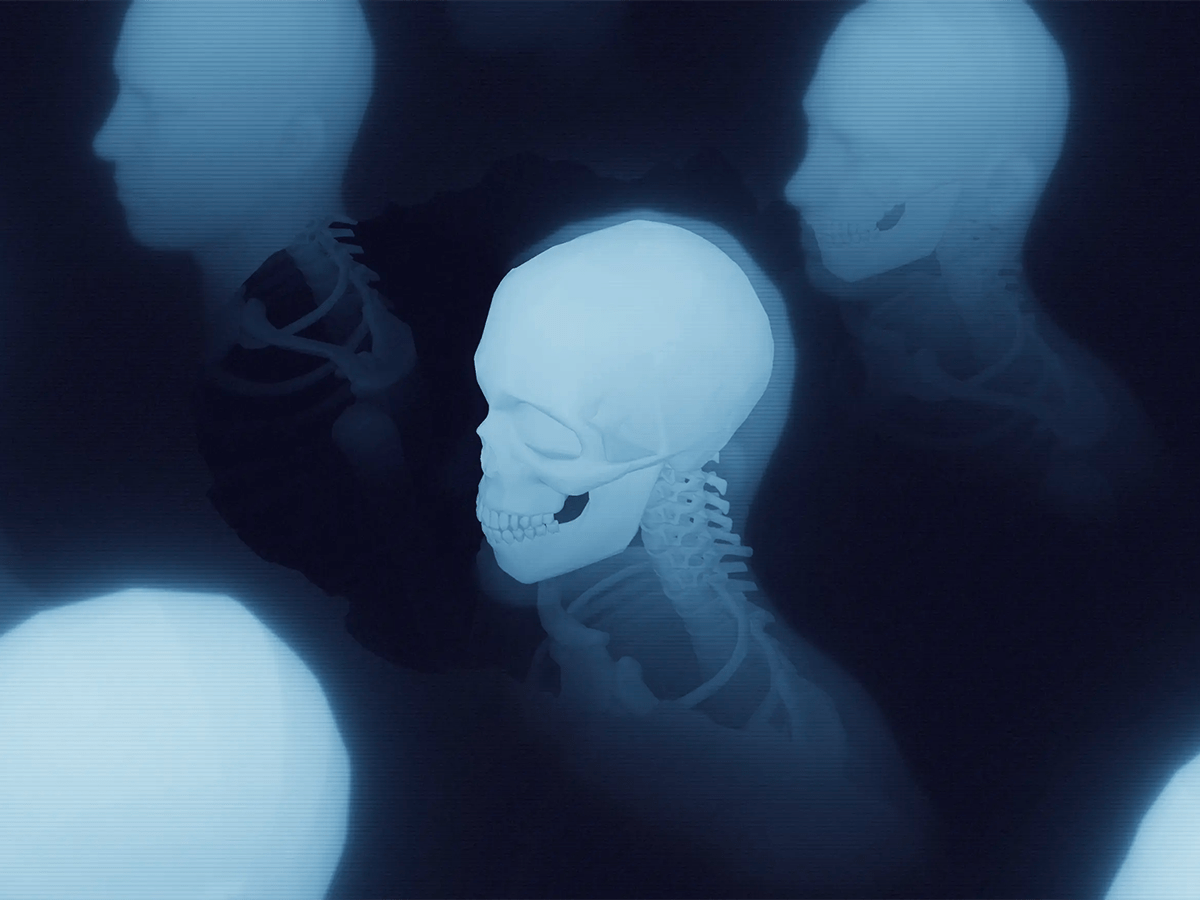 Three.js fluid reveal effect hero overview by Cullen Webber