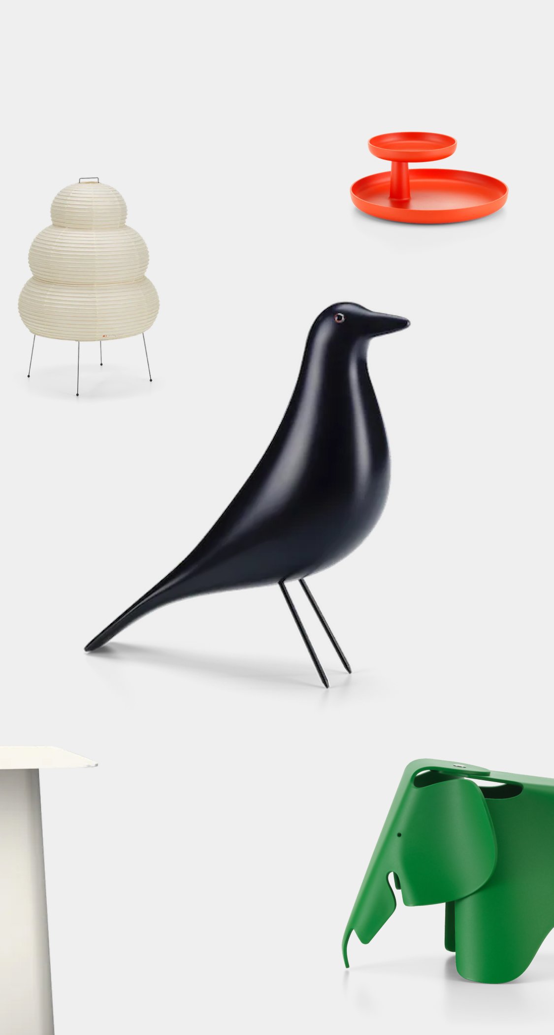 Vitra Gift Finder title screen on mobile