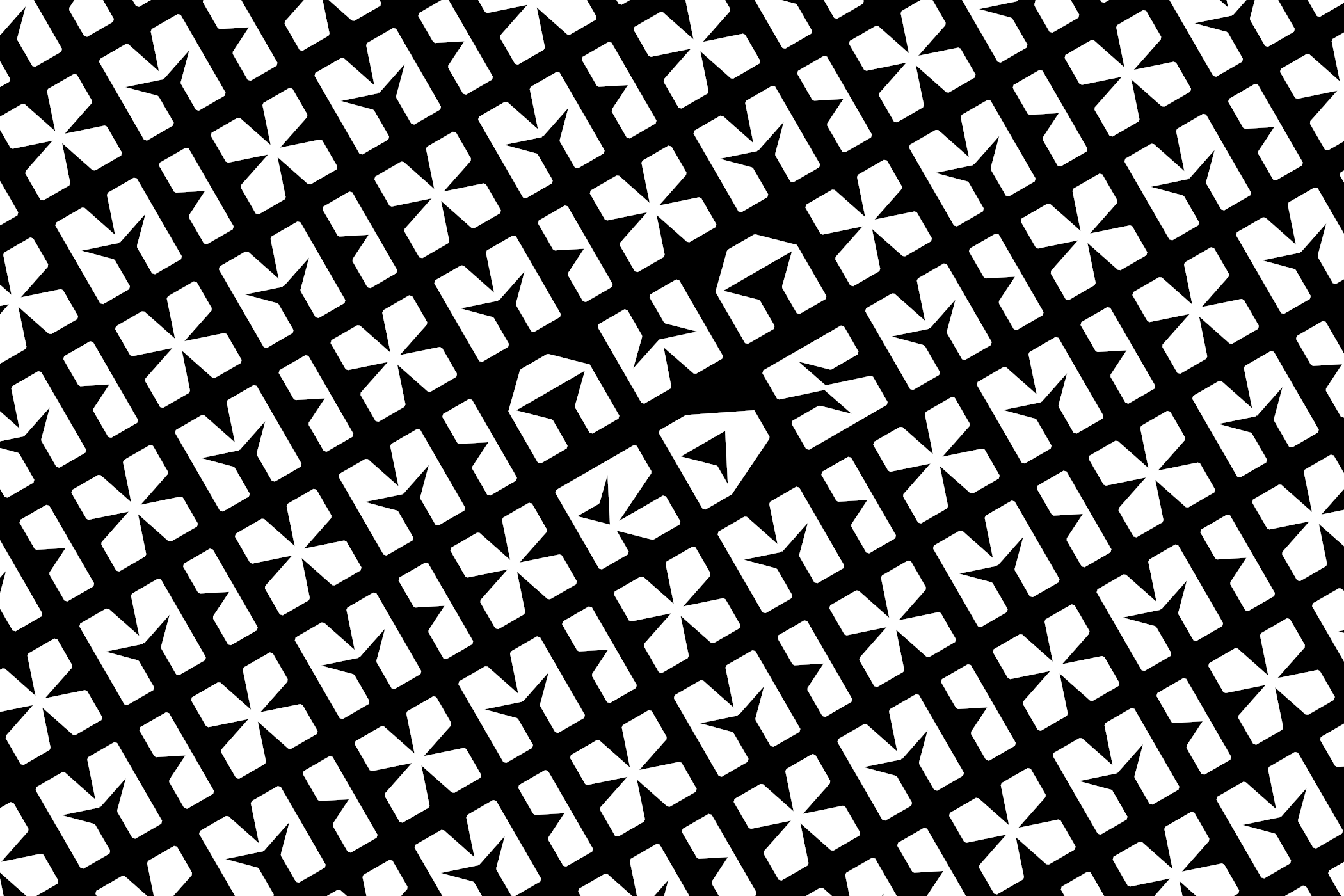 Seamless diagonal pattern of MIX marks tiled on black with MIX AWARDS letterforms