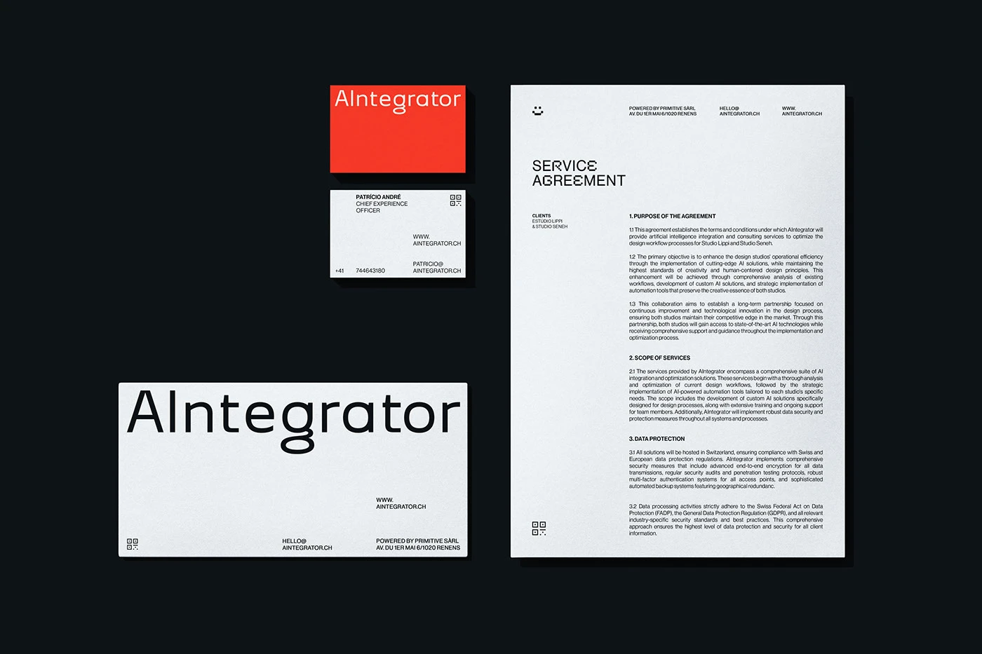 AIntegrator color system design branding