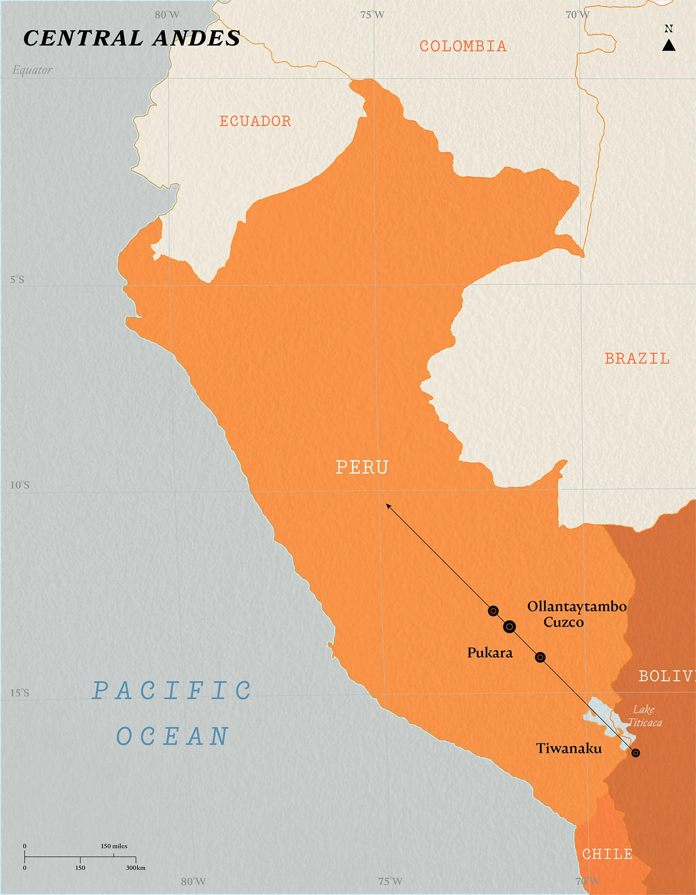 Amaru photography brand identity central Andes map illustration