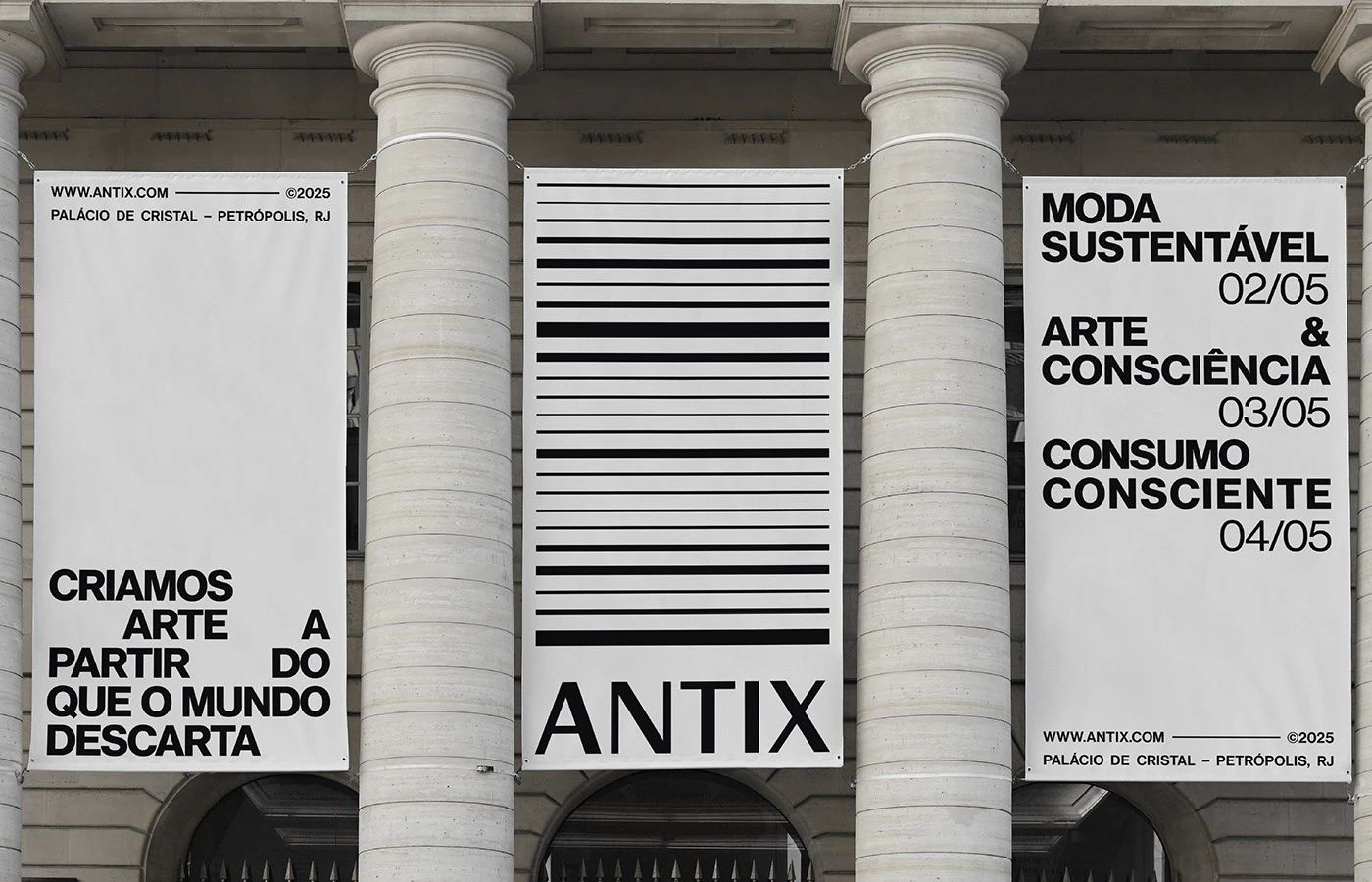 Antix stationary visual design details branding