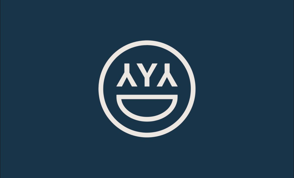 AYA branding hero packaging mockup design
