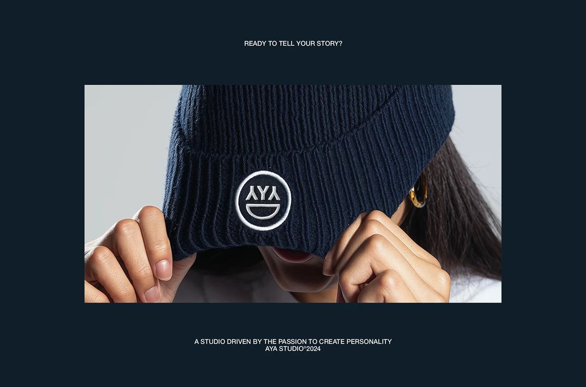 AYA merchandise design layout branding