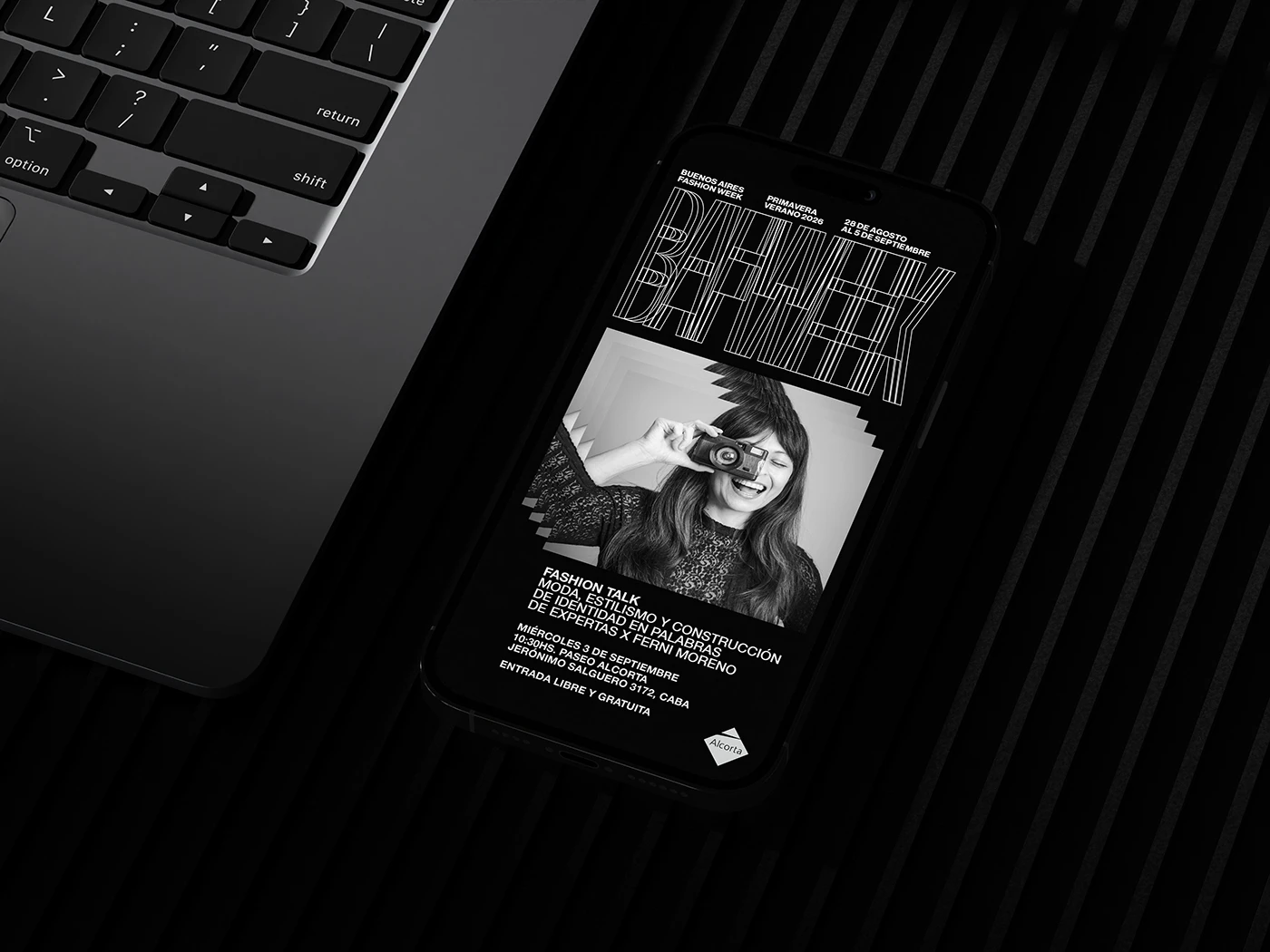 BAFWEEK SS26 branding design asset detail 3