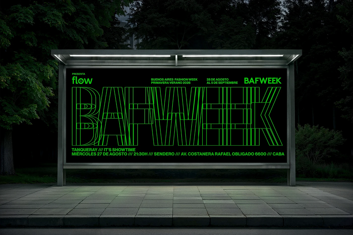 BAFWEEK SS26 branding design asset detail 4
