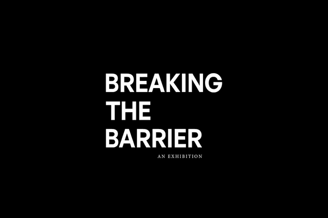 Breaking The Barrier kinetic typographic animation loop motion