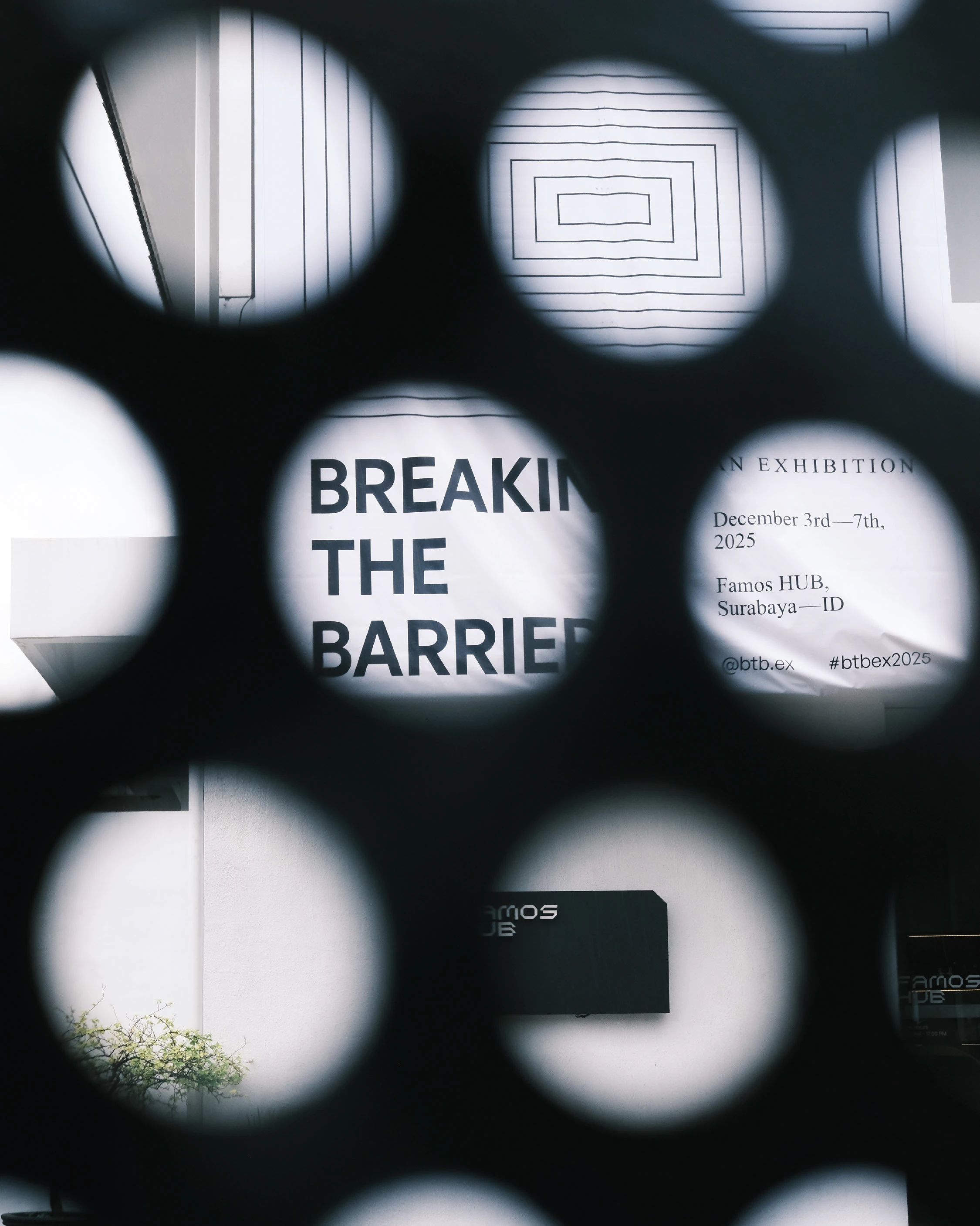 Breaking The Barrier aperture wall signage detail motion