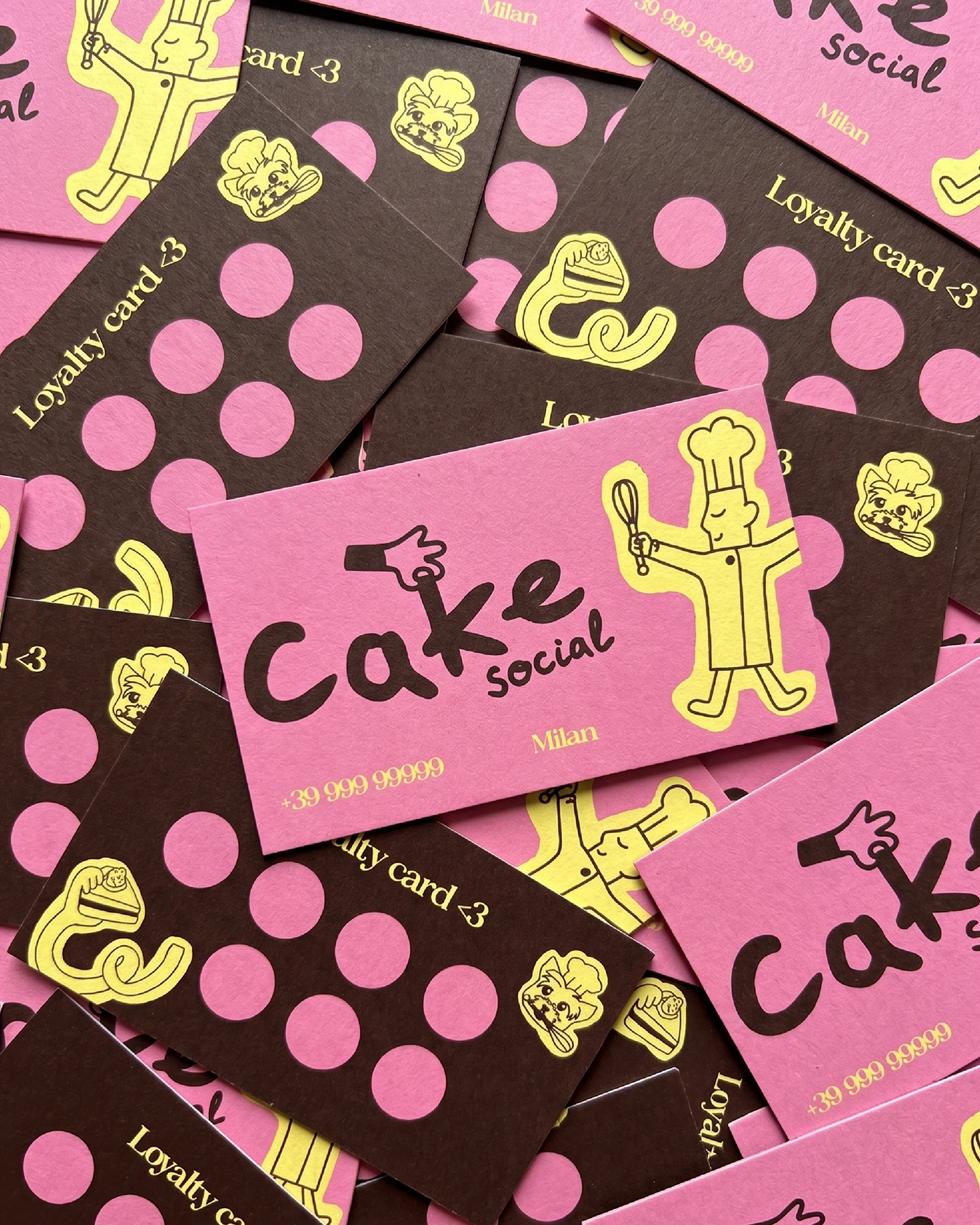 Cake Social bakery branding brand design asset