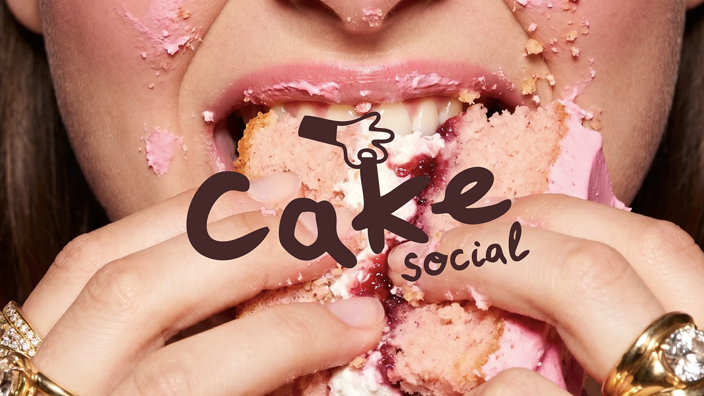 Cake Social bakery branding color system design