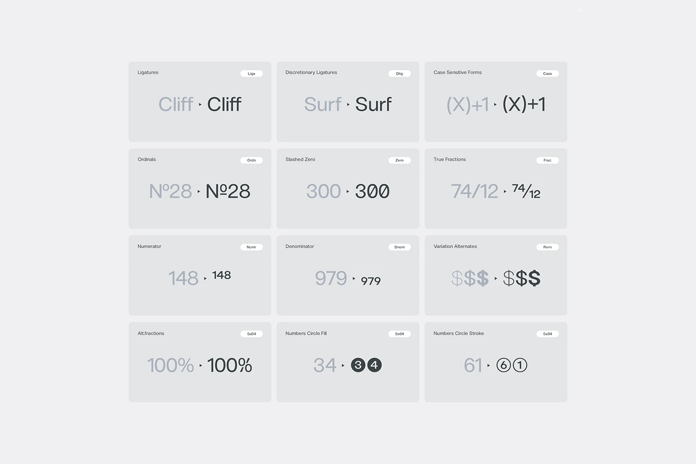 Clamp Font Family specimen typography design asset detail