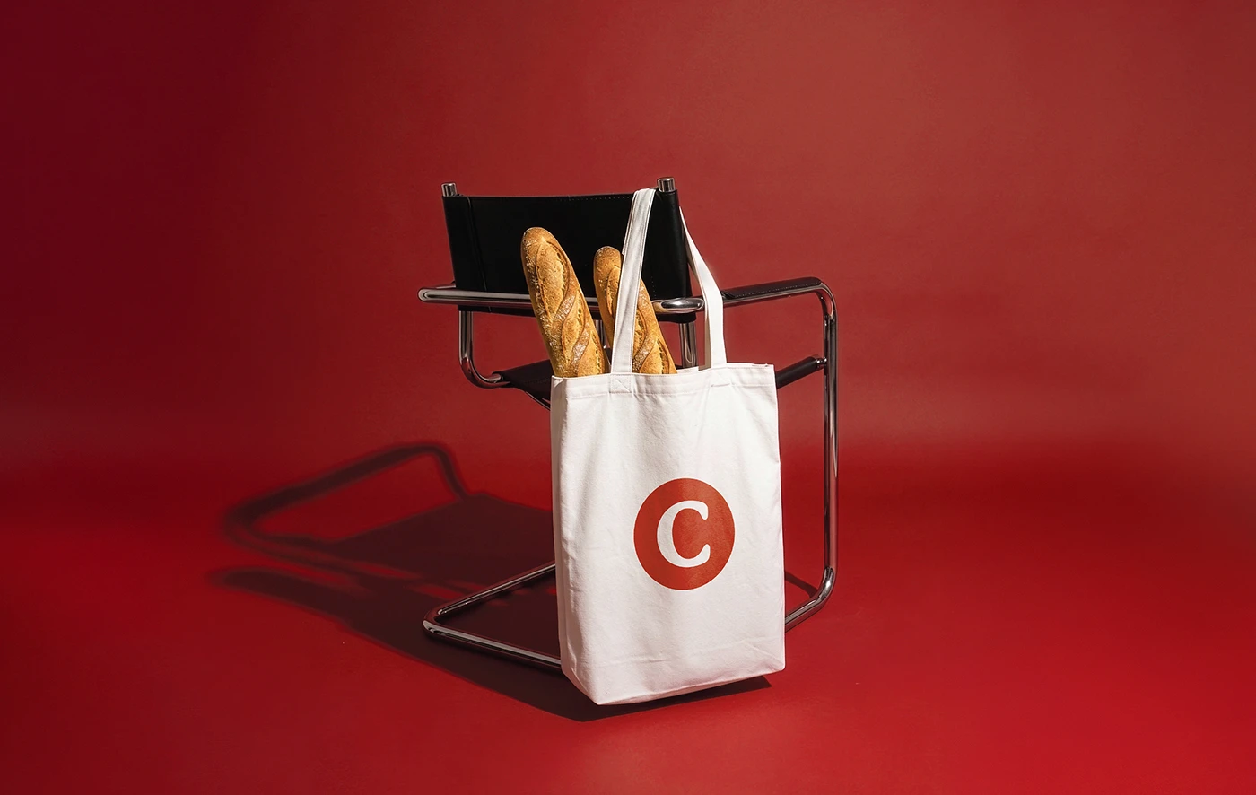 Cocomoco canvas tote bag asset detail branding