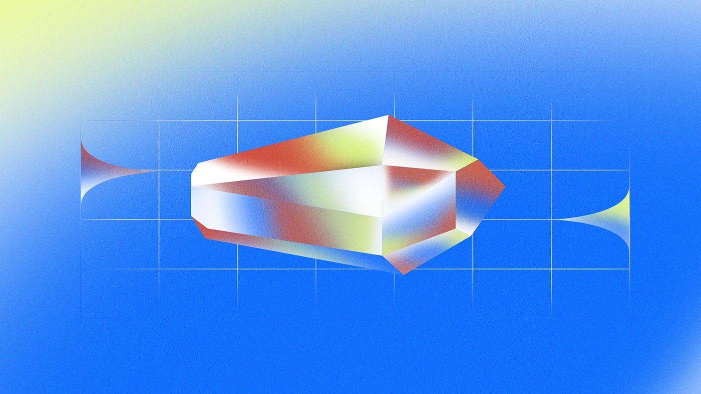 Dimensions of Time digital illustration graphic asset featuring glass prism optics