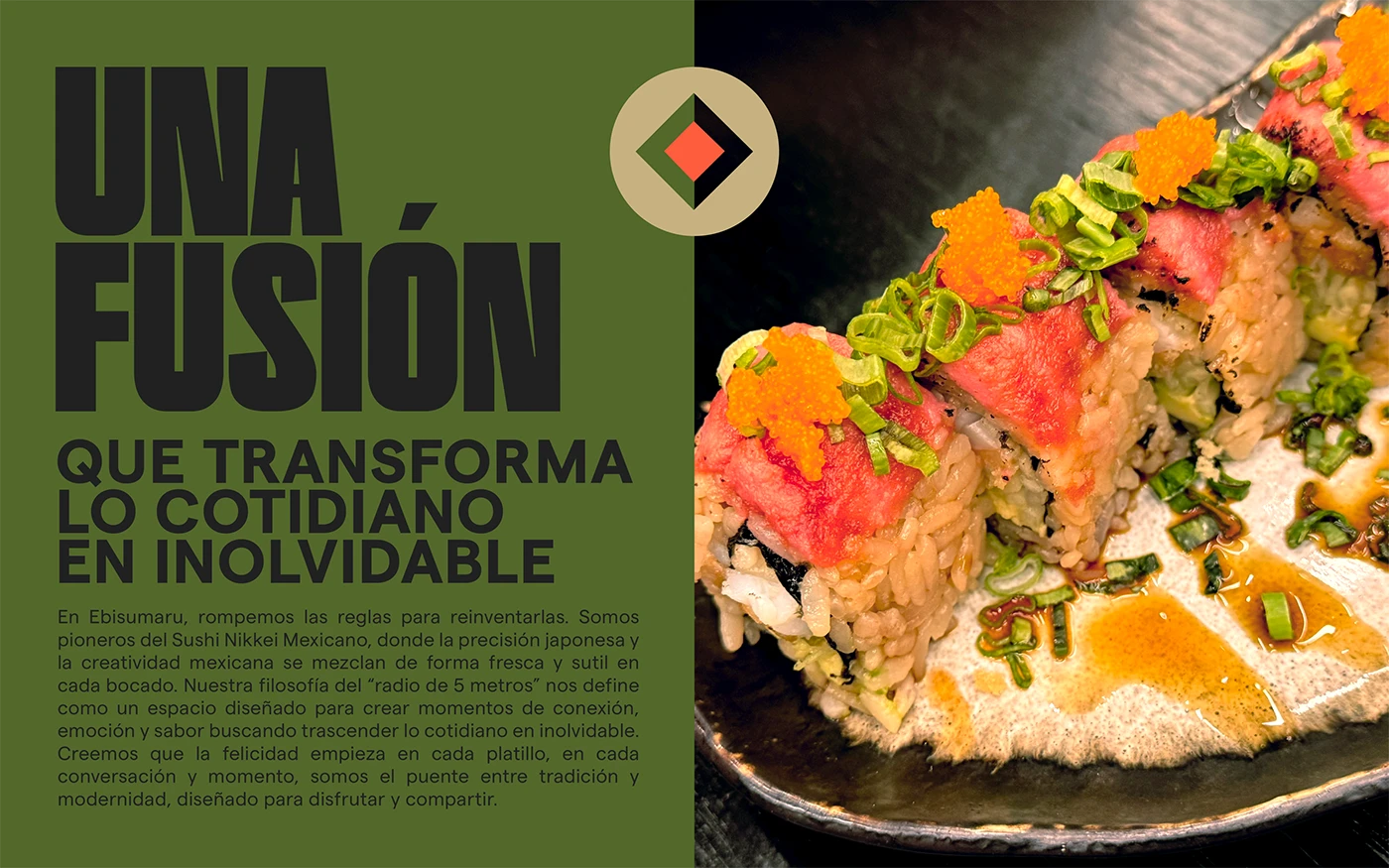 Ebisumaru Sushi branding identity typography details