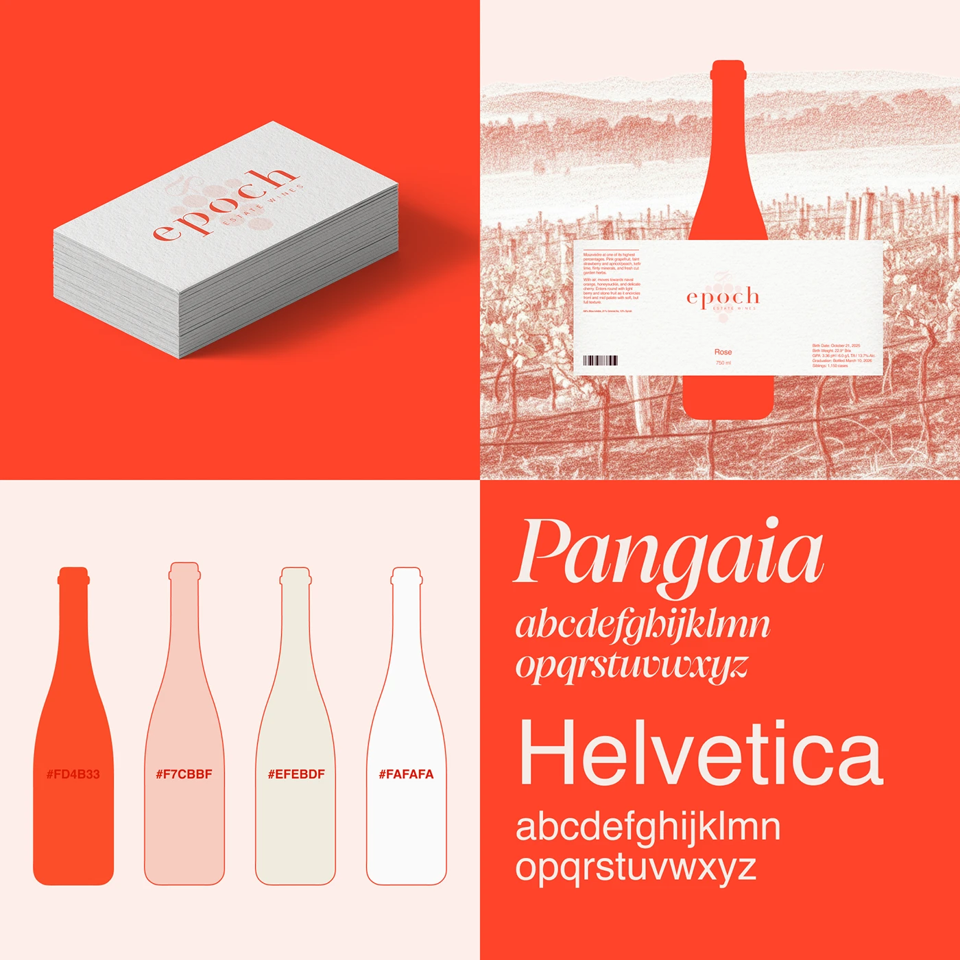 EPOCH WINE branding brand design asset