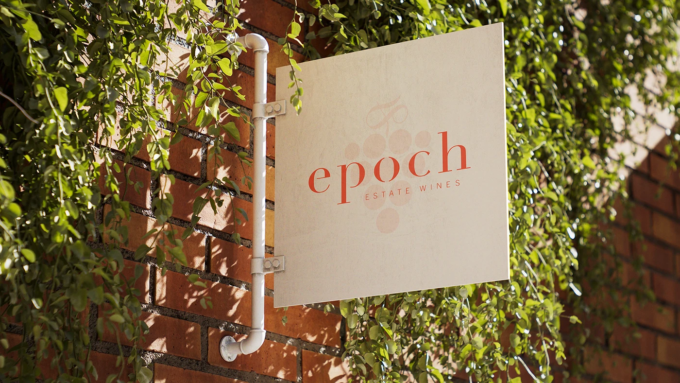 EPOCH WINE branding identity typography details