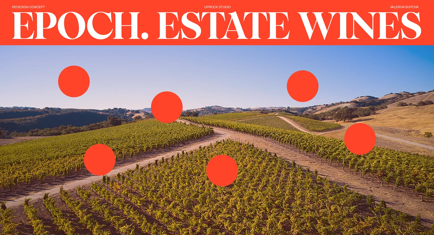 EPOCH WINE branding merchandise layout design