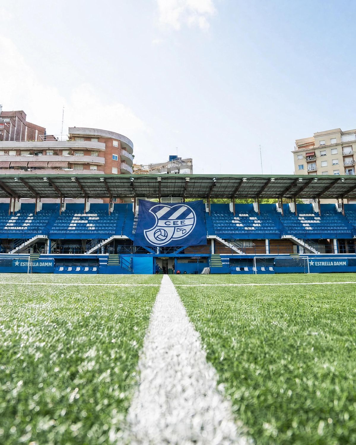 CE Europa stadium wayfinding graphics design layout branding