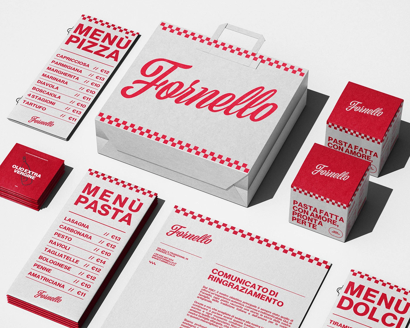 Fornello branding hero packaging mockup design