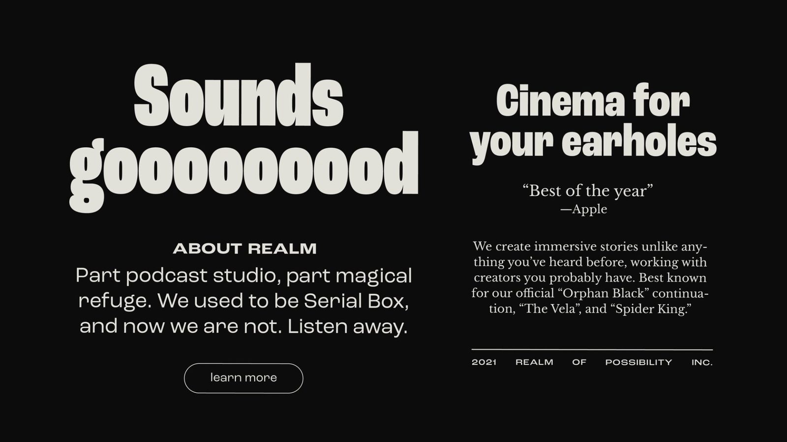 Roc Grotesk type specimen from the Realm brand identity