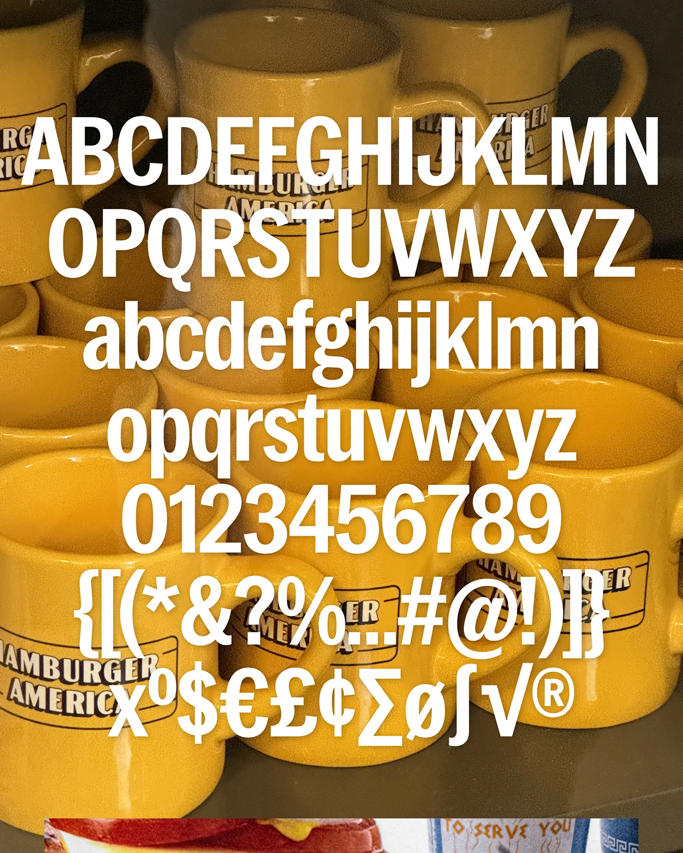 PP Neue York numerals and punctuation close-up — gently rough details at display size