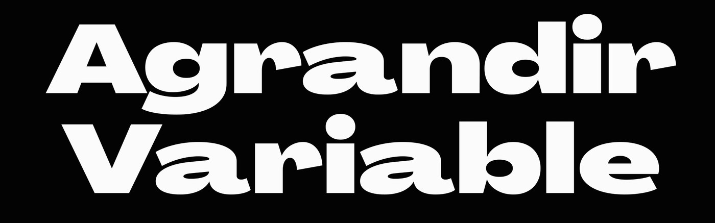 agrandir typeface alex slobzheninov dynamic variable font axes demonstration