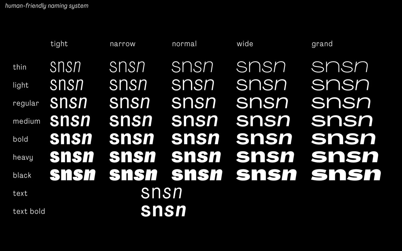 agrandir typeface alex slobzheninov open-type alternatives style set