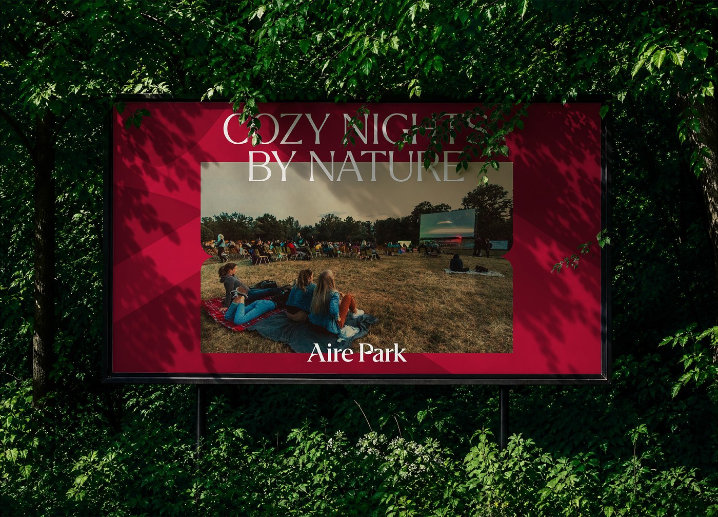 Aire Park brand identity design outdoor billboard advertising campaign