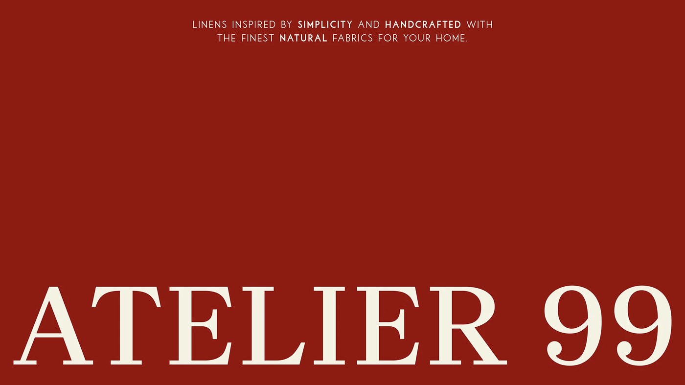 ATELIER 99 brand identity design logotype letterform anatomy by Tolgahan Çalışkan