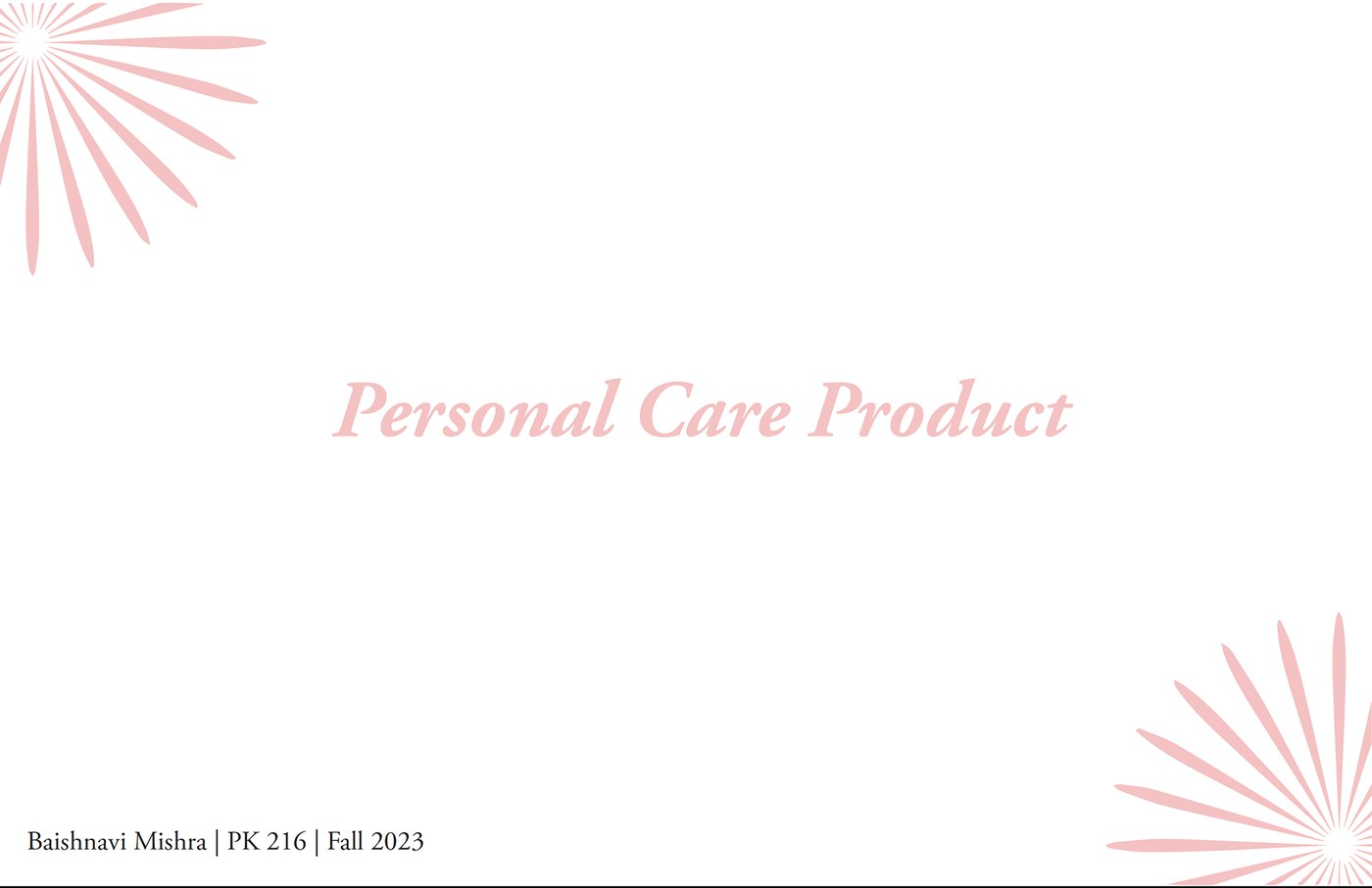 Personal Care Product packaging design by Baishnavi Mishra