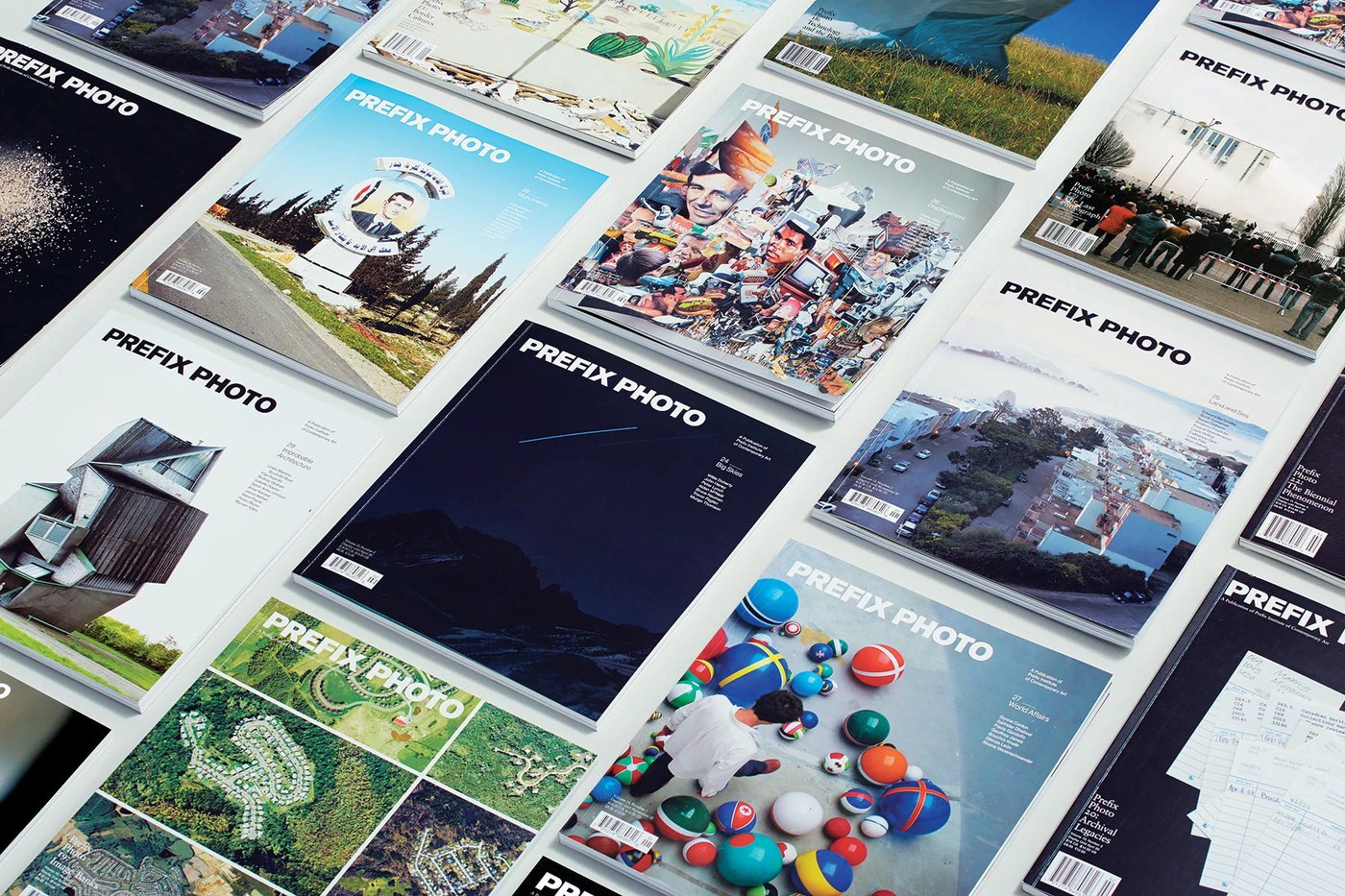 Prefix Photo Magazine Swiss editorial grid and layout design by Underline Studio