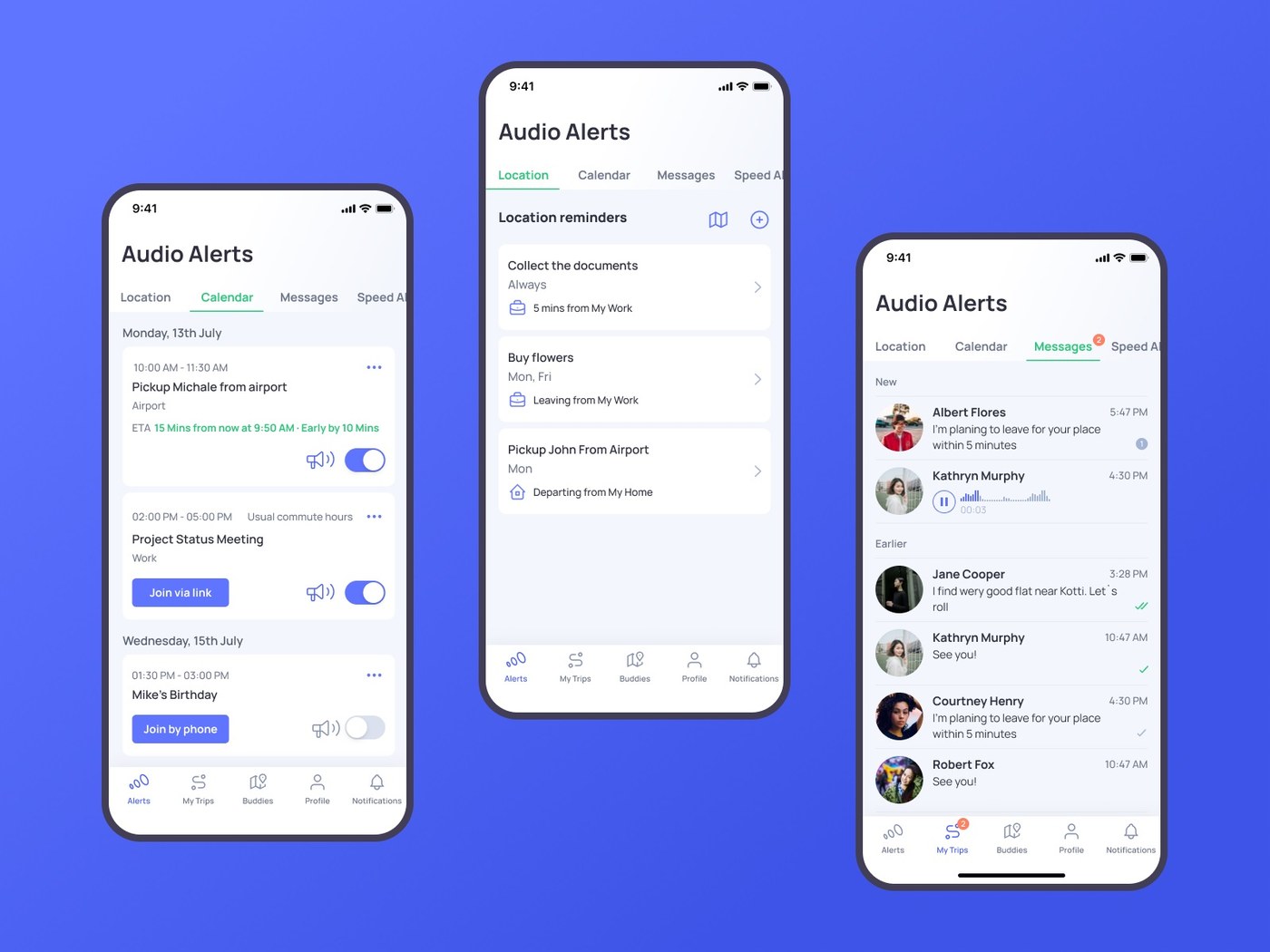 otozen mobile app design ui ux safe driving safety notification and alert systems