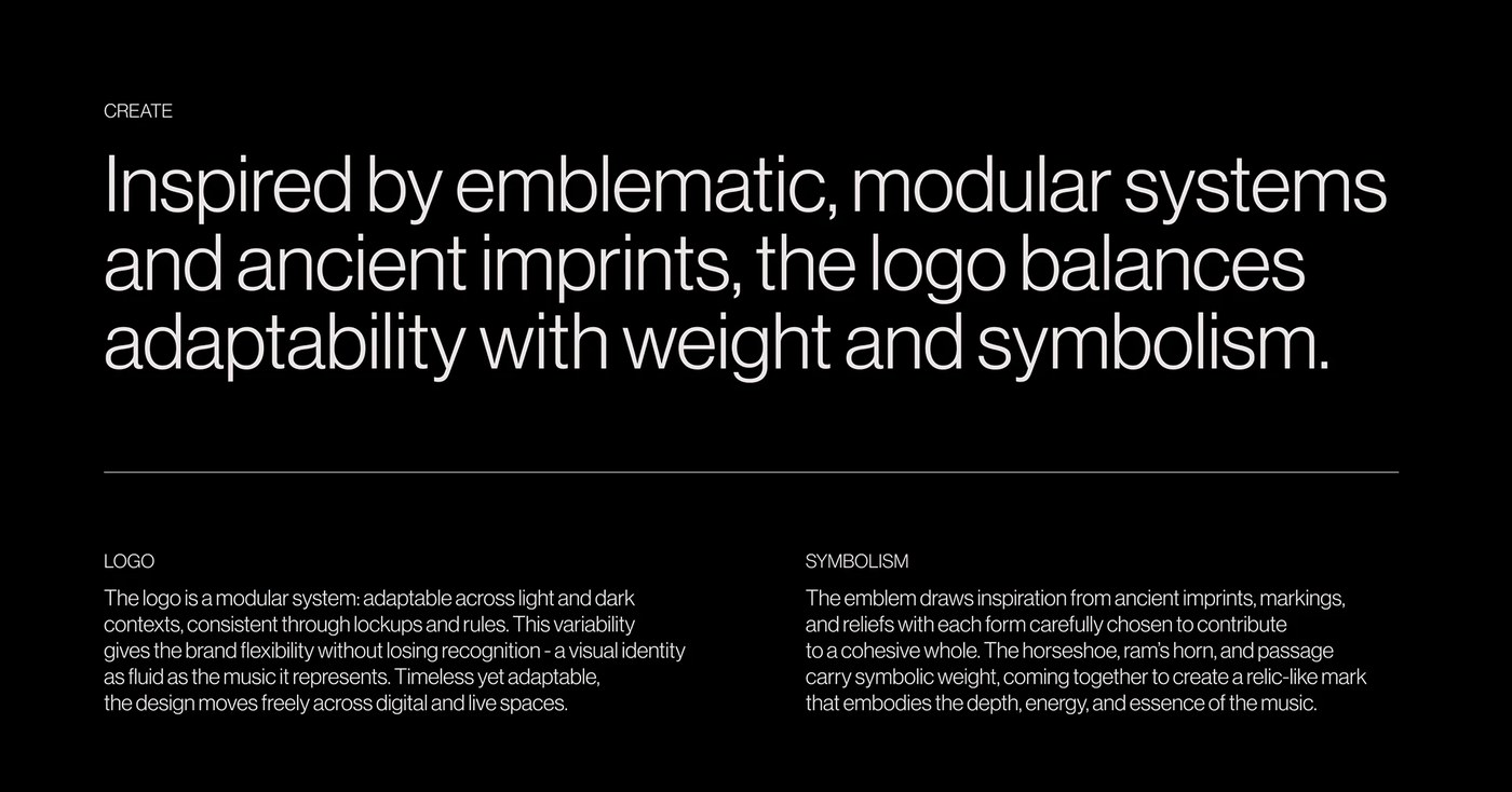CØDA MASON brand identity black and white visual asset framing