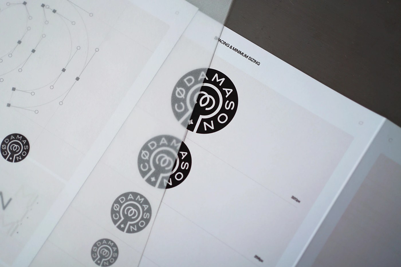 CØDA MASON brand identity apparel and physical print collateral