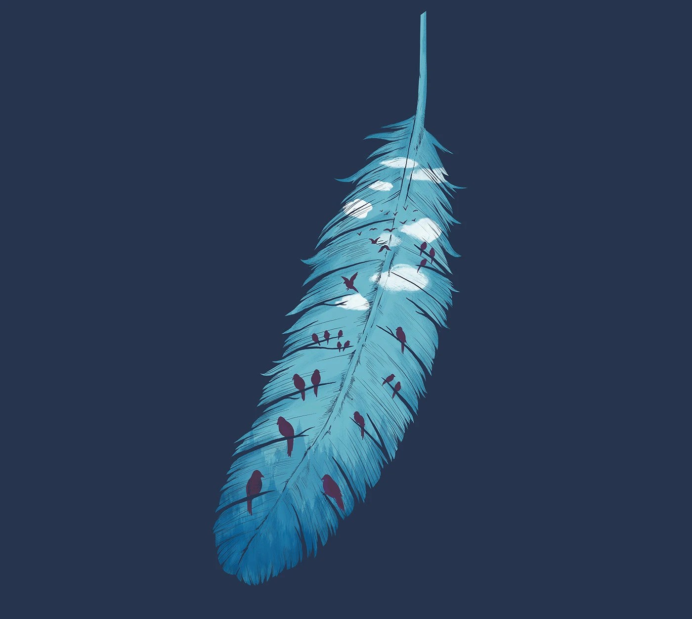 Negative space illustration conceptual visual metaphor