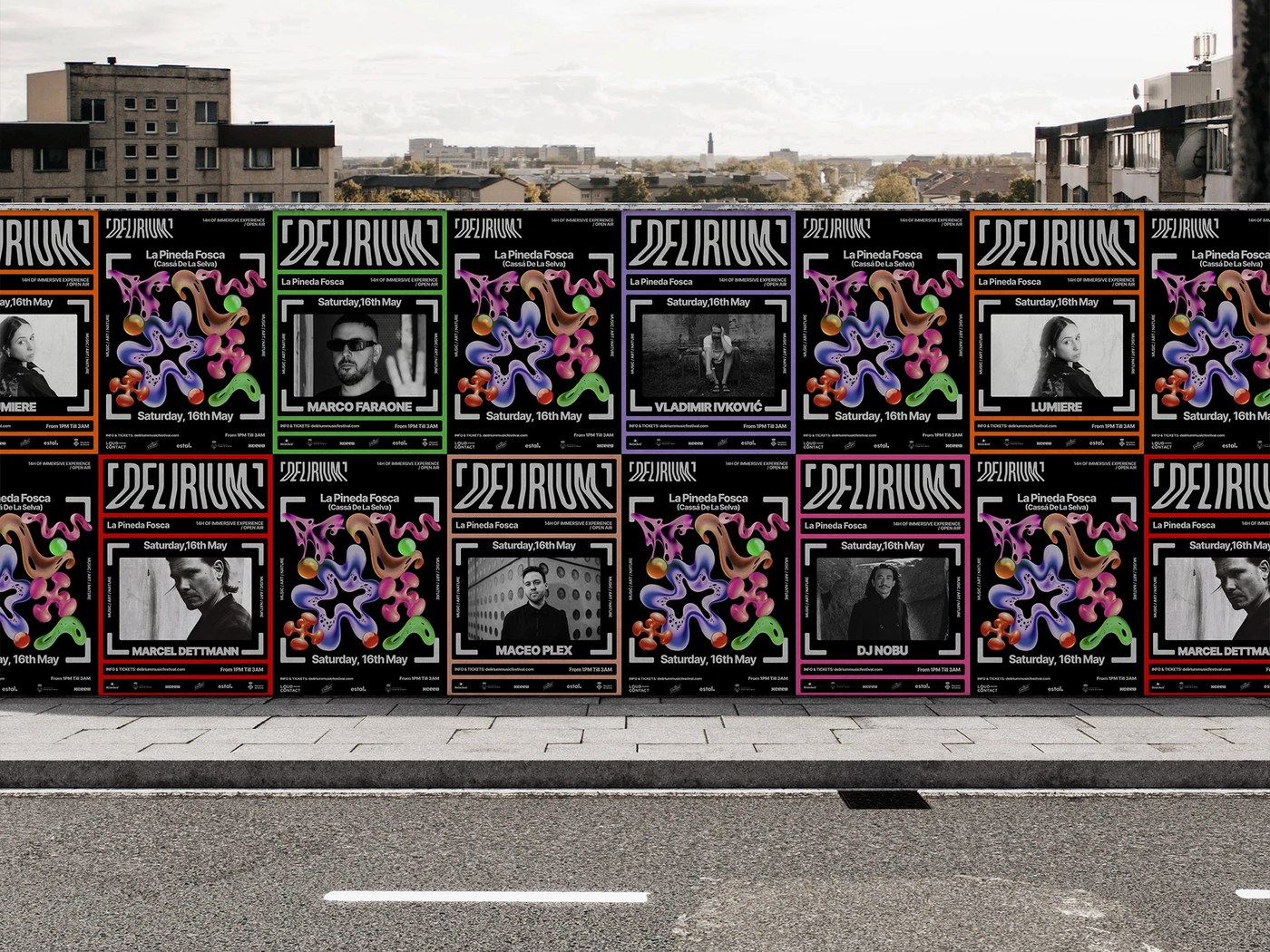 Delirium 2026 hero shot — motion design by Berkay Taş