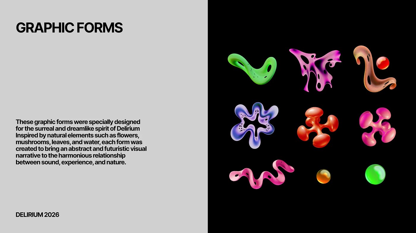 Delirium 2026 context shot — motion design by Berkay Taş