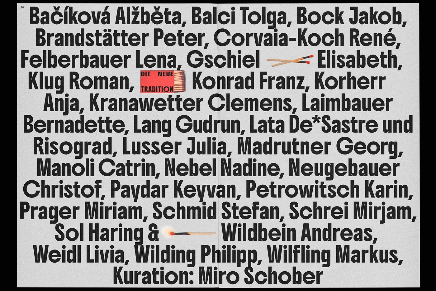 Typographic layout and grid specimen for the Die neue Tradition editorial design