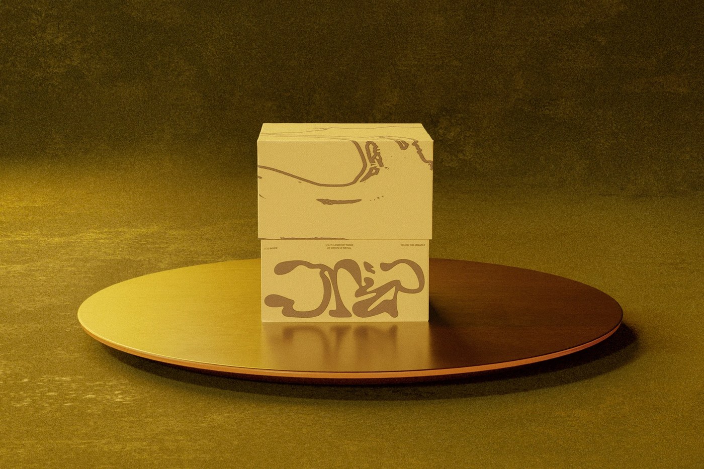 Drip Silver minimalist jewelry packaging design and boxes