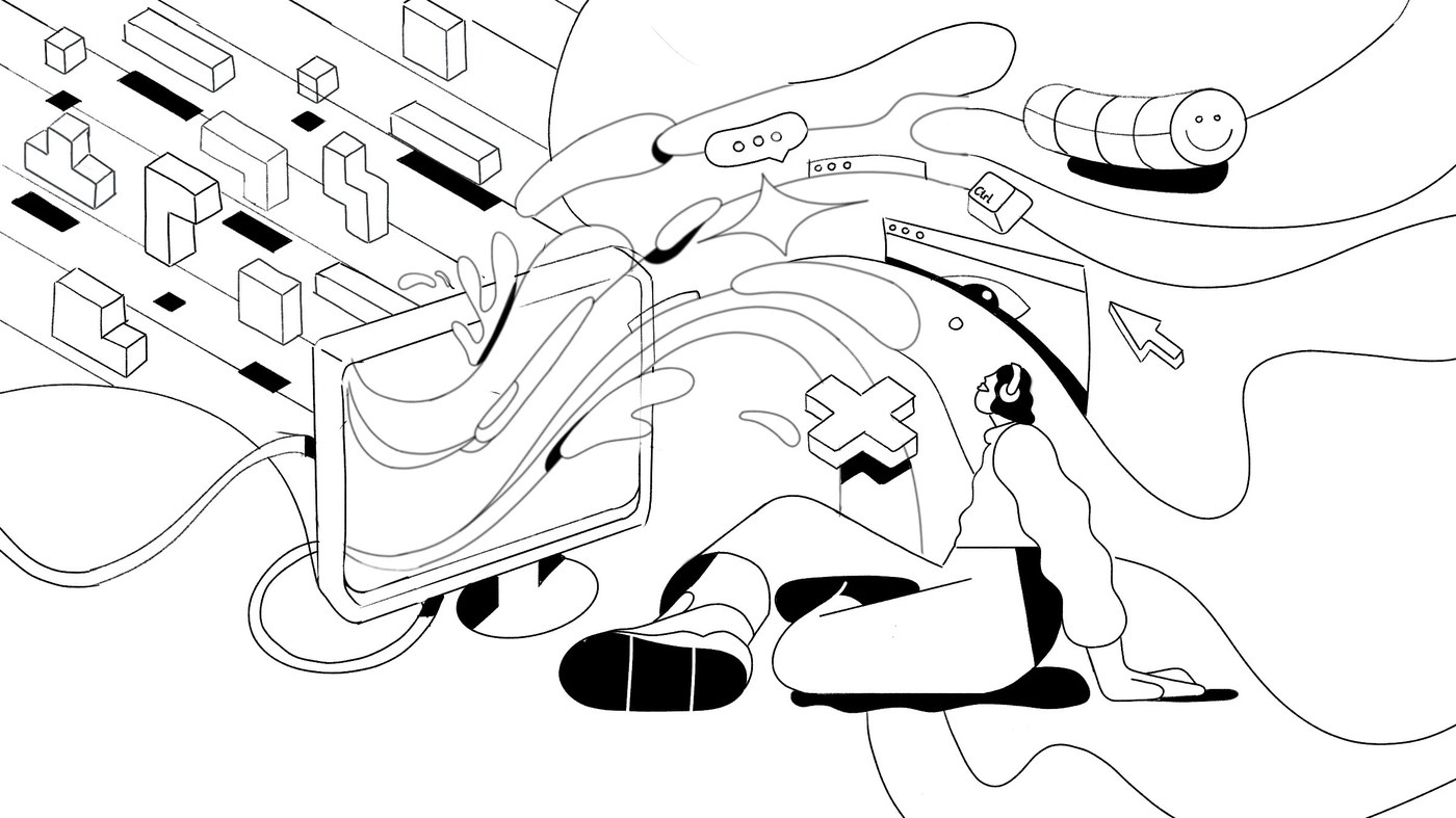 editorial illustration climate fight scene