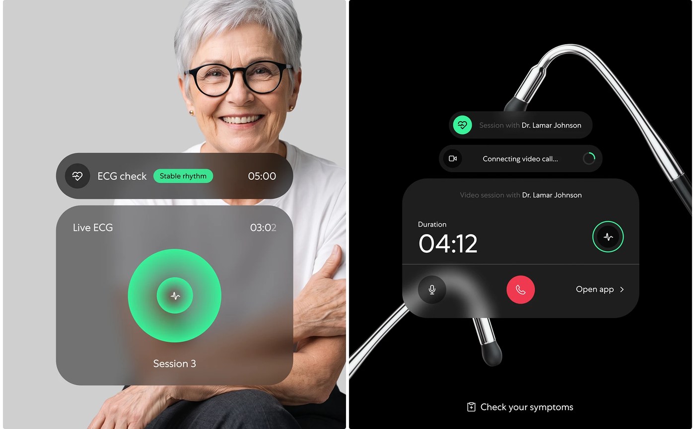 Eko Health patient mobile interface and acoustic telemetry — ui/ux design by Humbleteam