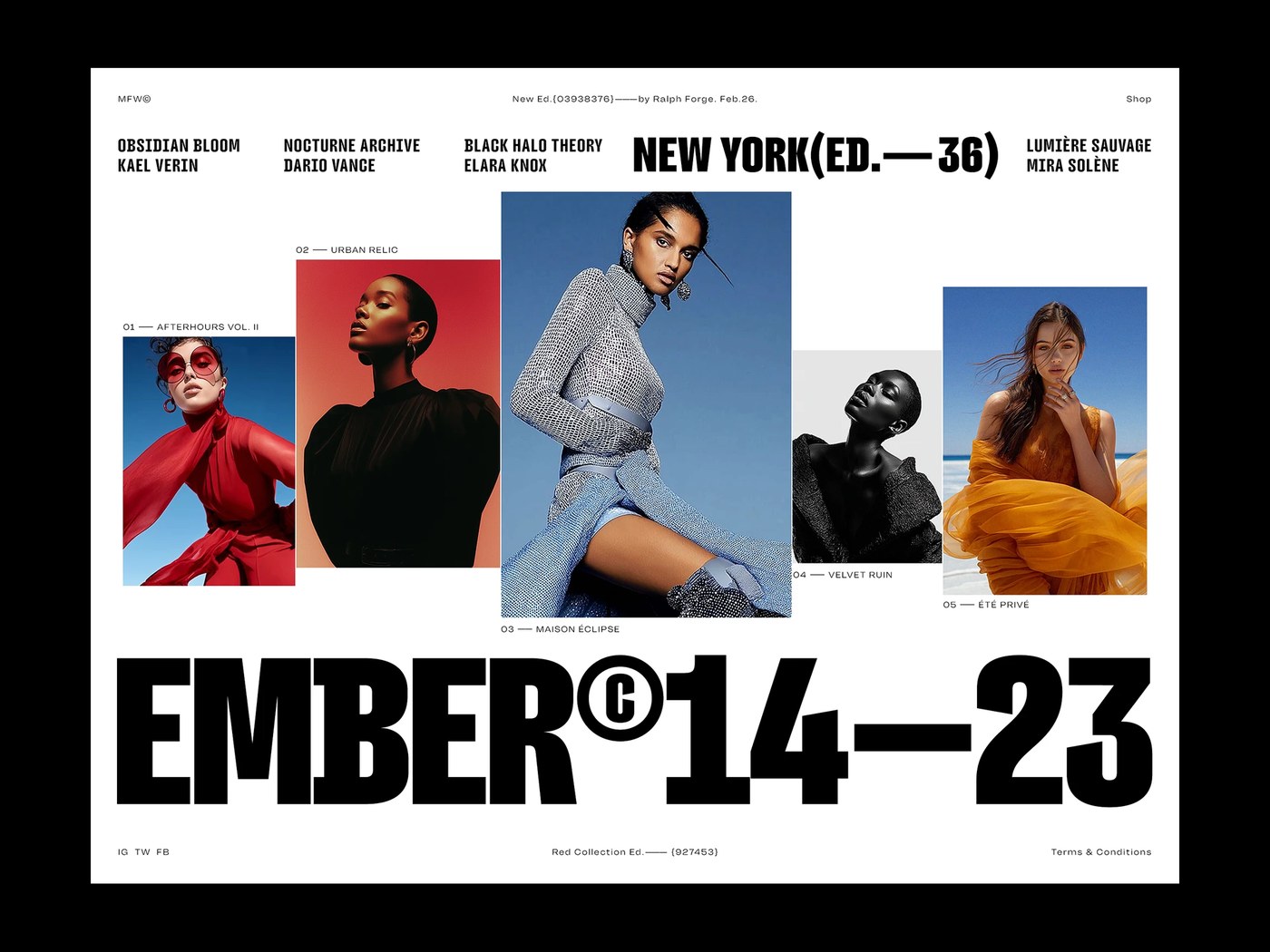 Apparel application and printed poster featuring Filming condensed typography design