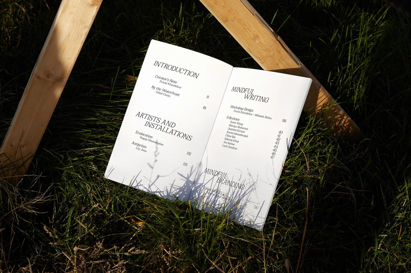 flightmode exhibition identity catalogue heather lynn billyclub typography details print