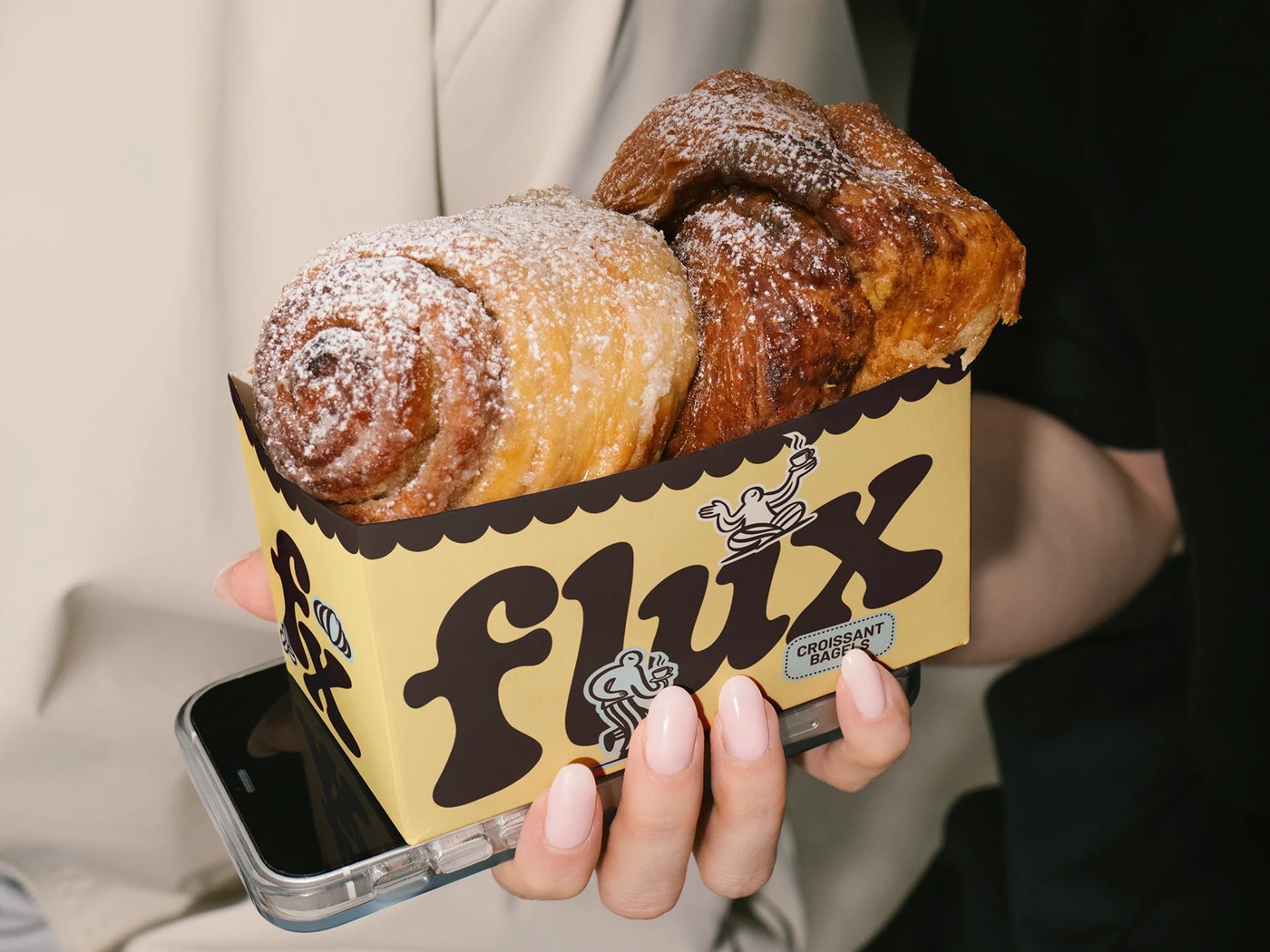 FLUX COFFEE brand identity takeaway cup mockup by ARTSBY EMDE