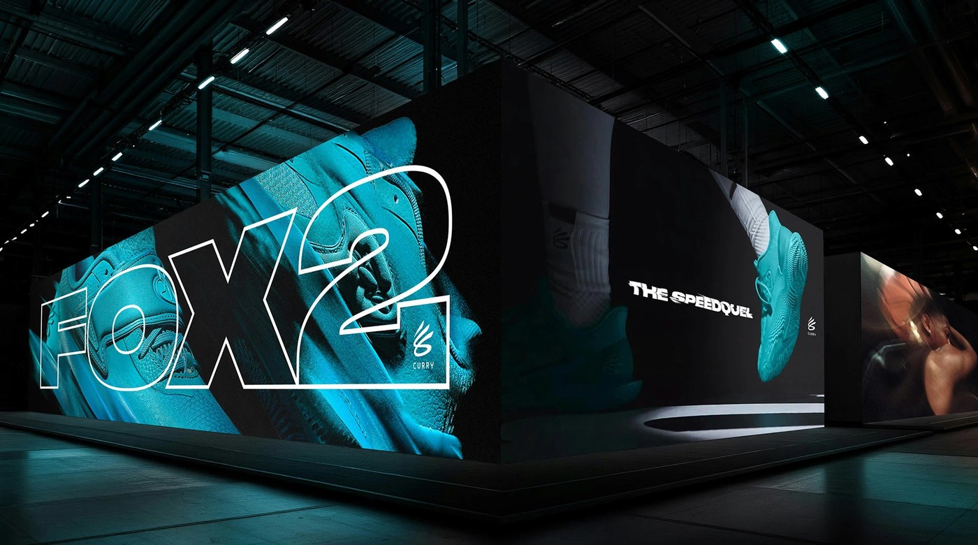 Sneaker packaging and dynamic brand identity sports branding campaign details