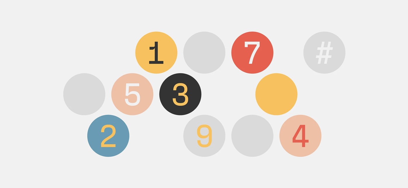 Circular numeral composition highlighting fixed-width numbers and symbol glyphs in Fraktion Mono