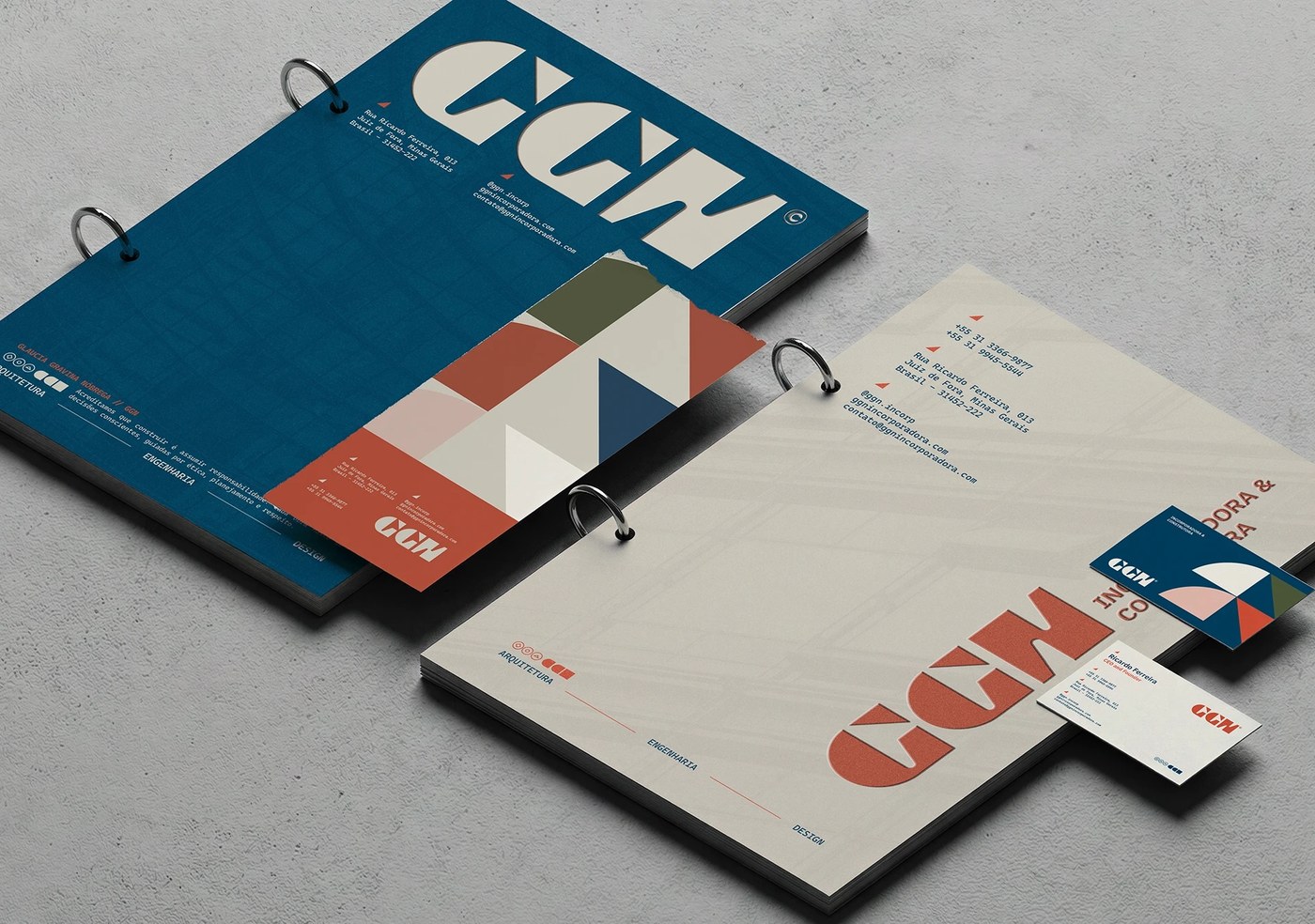 GGN industrial steel ring binders and technical documentation sheets